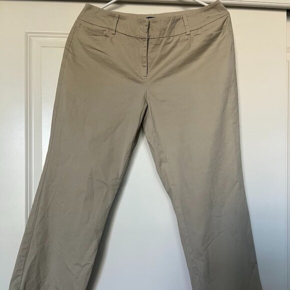 7th Avenue New York & Co Dress Faux Pockets Wide Boot Leg Pants Size 8 Average - Picture 1 of 9